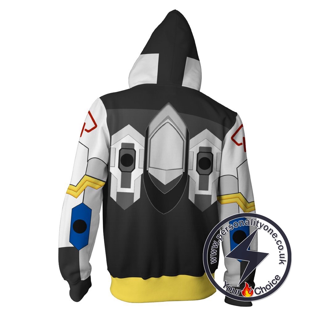 Mobile Suit Gundam Hoodies - Barbatos Zip Up Hoodie Jacket